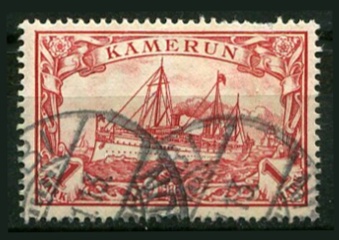 Tysk post i Kamerun Afa 16 Stemplet