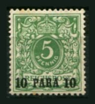 Tysk post i Tyrkiet Afa 06 Stemplet