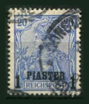 Tysk post i Tyrkiet Afa 14 Stemplet