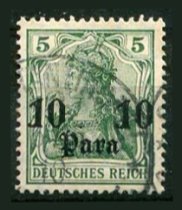 Tysk post i Tyrkiet Afa 36 Stemplet