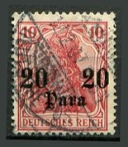 Tysk post i Tyrkiet Afa 37 Stemplet