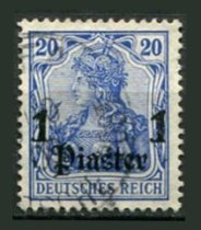 Tysk post i Tyrkiet Afa 38 Stemplet