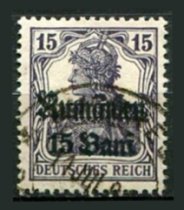 Tysk post i Rumænien Afa 10 Stemplet