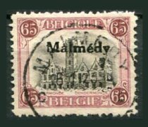 Eupen og Malmedy Afa 37 Stemplet