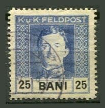 Feltpost i Rumænien Afa 25 Stemplet