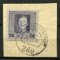 Østrig-Ungarn Feltpost Afa 68 Stemplet på klip