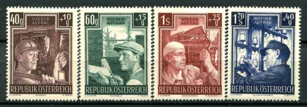 Østrig Afa 853 - 56 Ustemplet