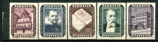 Østrig Afa 889 - 93 Ustemplet