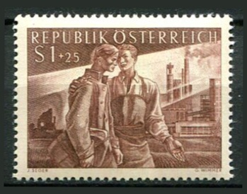 Østrig Afa 919 Ustemplet
